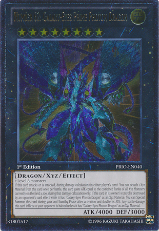 Number 62: Galaxy-Eyes Prime Photon Dragon [PRIO-EN040] Ultimate Rare Yu-Gi-Oh!