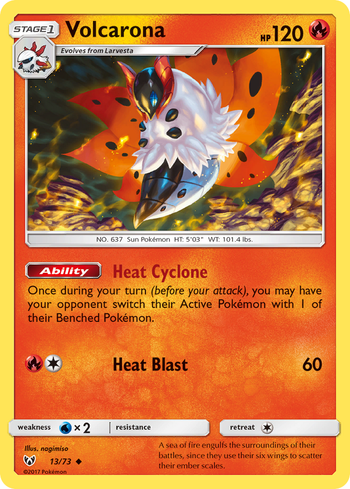 Volcarona (13/73) [Sun & Moon: Shining Legends] Pokémon