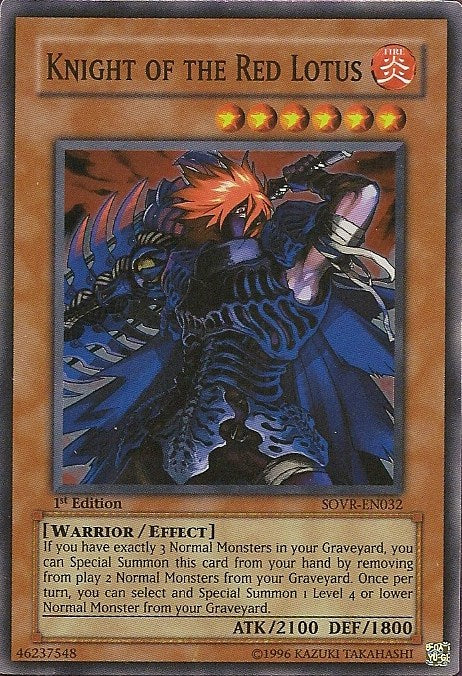 Knight of the Red Lotus [SOVR-EN032] Super Rare Yu-Gi-Oh!