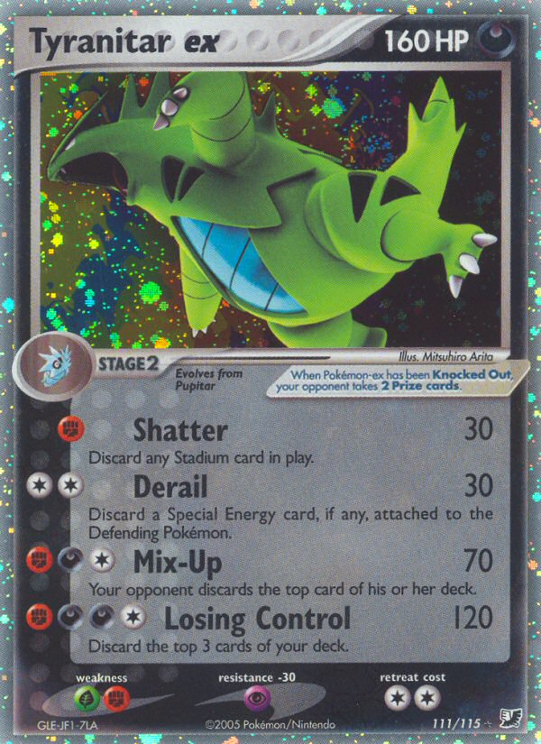 Tyranitar ex (111/115) [EX: Unseen Forces] Pokémon