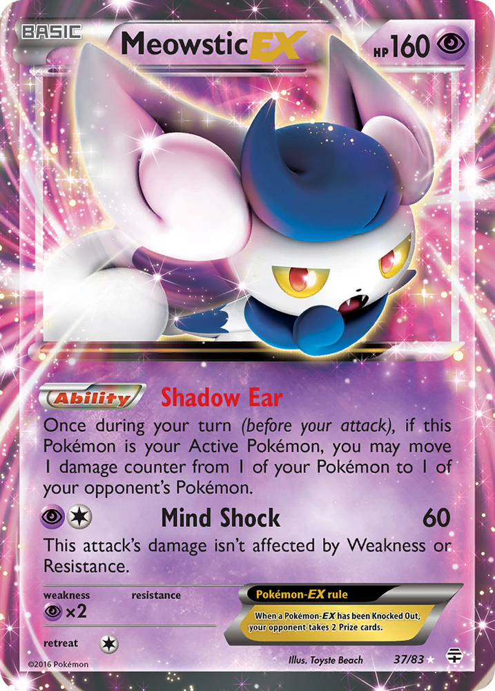 Meowstic EX (37/83) [XY: Generations] Pokémon