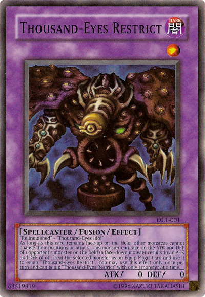 Thousand-Eyes Restrict [DL1-001] Super Rare Yu-Gi-Oh!