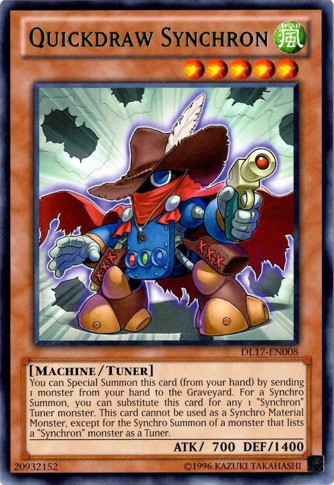 Quickdraw Synchron (Green) [DL17-EN008] Rare Yu-Gi-Oh!