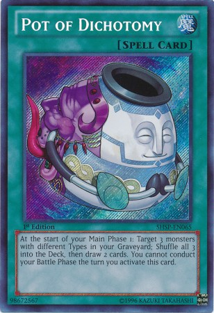 Pot of Dichotomy [SHSP-EN065] Secret Rare Yu-Gi-Oh!