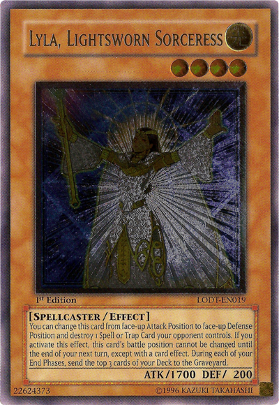 Lyla, Lightsworn Sorceress [LODT-EN019] Ultimate Rare Yu-Gi-Oh!