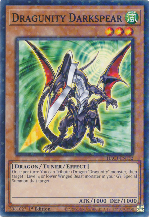 Dragunity Darkspear (Duel Terminal) [HAC1-EN152] Common Yu-Gi-Oh!