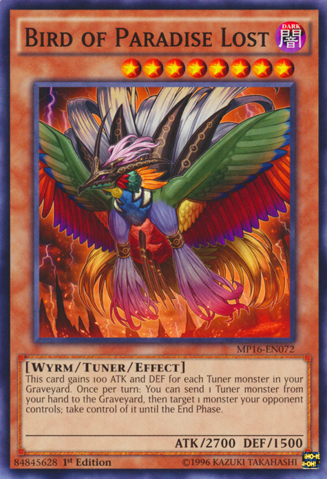 Bird of Paradise Lost [MP16-EN072] Common Yu-Gi-Oh!
