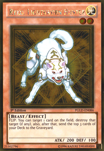 Ryko, Lightsworn Hunter [PGLD-EN086] Gold Rare Yu-Gi-Oh!