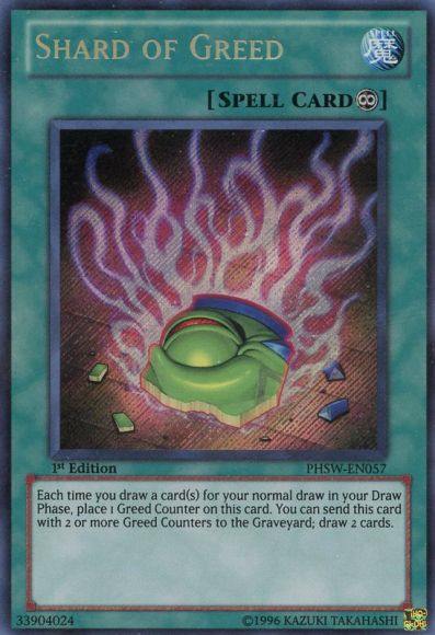 Shard of Greed [PHSW-EN057] Secret Rare Yu-Gi-Oh!