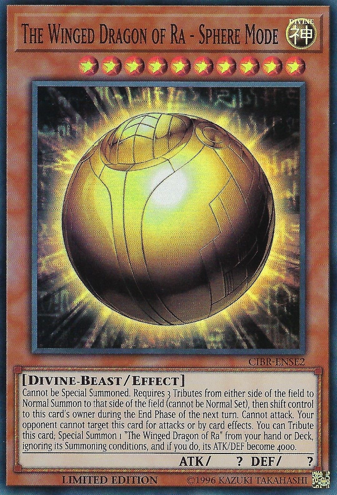 The Winged Dragon of Ra - Sphere Mode [CIBR-ENSE2] Super Rare Yu-Gi-Oh!