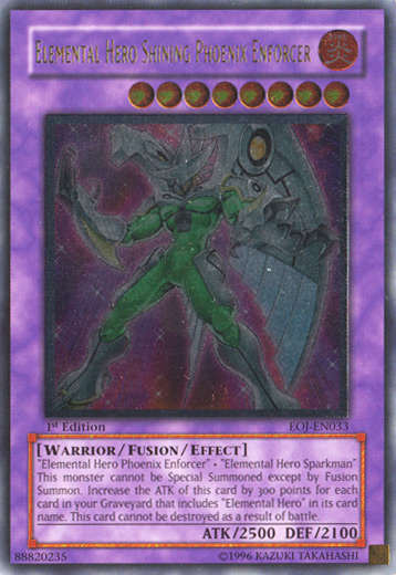 Elemental Hero Shining Phoenix Enforcer [EOJ-EN033] Ultimate Rare Yu-Gi-Oh!