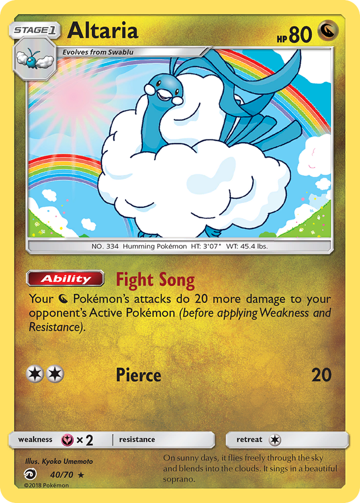 Altaria (40/70) [Sun & Moon: Dragon Majesty] Pokémon
