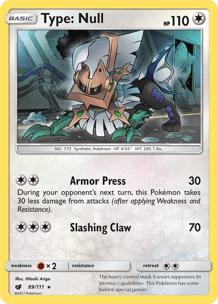 Type: Null (89/111) [Sun & Moon: Crimson Invasion] Pokémon