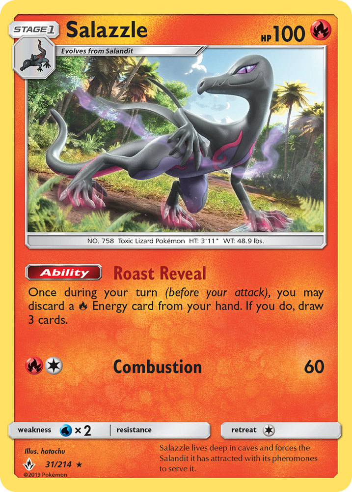 Salazzle (31/214) [Sun & Moon: Unbroken Bonds] Pokémon