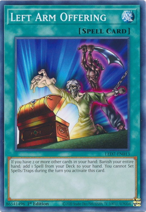 Left Arm Offering [LED7-EN013] Common Yu-Gi-Oh!