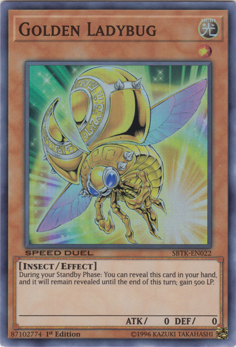 Golden Ladybug [SBTK-EN022] Super Rare Yu-Gi-Oh!