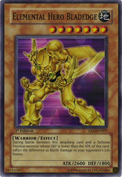 Elemental Hero Bladedge [EEN-EN007] Super Rare Yu-Gi-Oh!