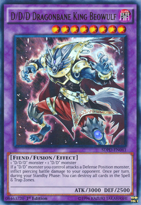 D/D/D Dragonbane King Beowulf [SDPD-EN041] Ultra Rare Yu-Gi-Oh!