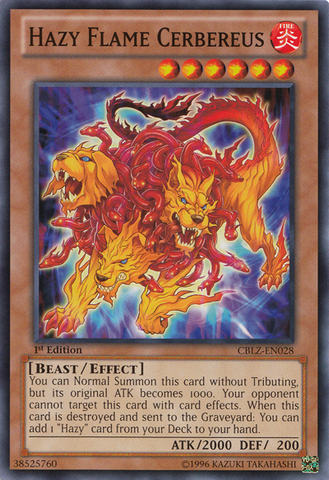 Hazy Flame Cerbereus [CBLZ-EN028] Common - Yugioh Cards For Your TCG Needs!