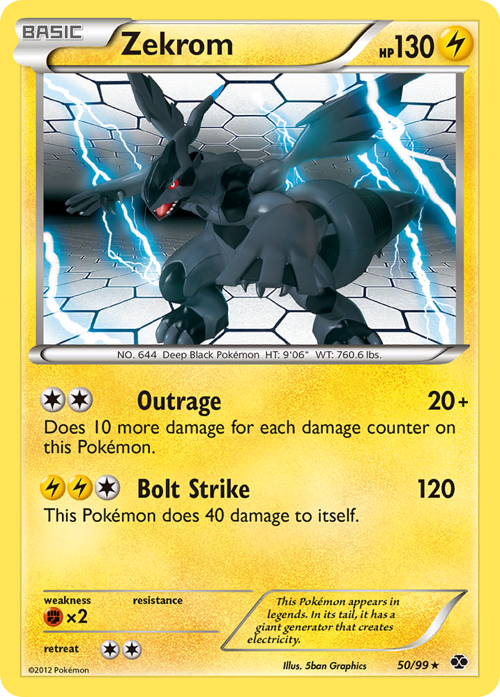 Zekrom (50/99) [Black & White: Next Destinies] Pokémon