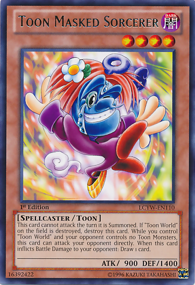Toon Masked Sorcerer [LCYW-EN110] Rare Yu-Gi-Oh!