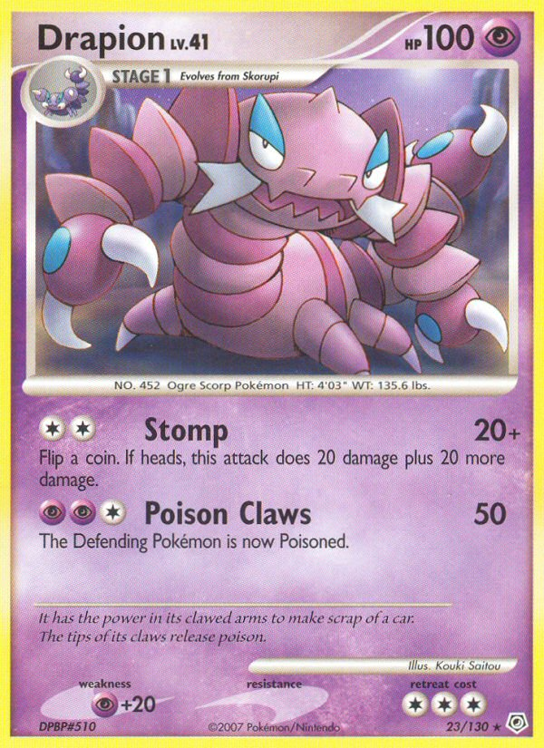 Drapion (23/130) [Diamond & Pearl: Base Set] Pokémon