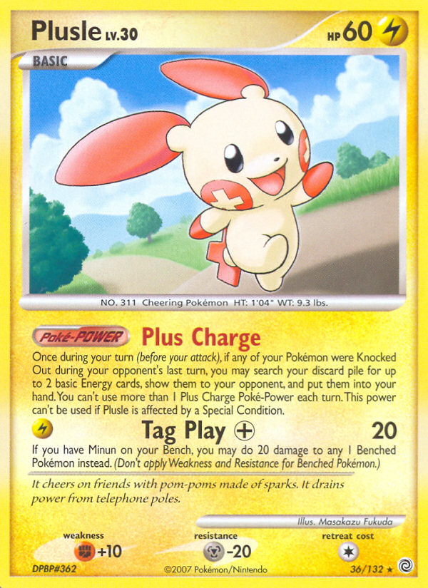 Plusle (36/132) [Diamond & Pearl: Secret Wonders] Pokémon