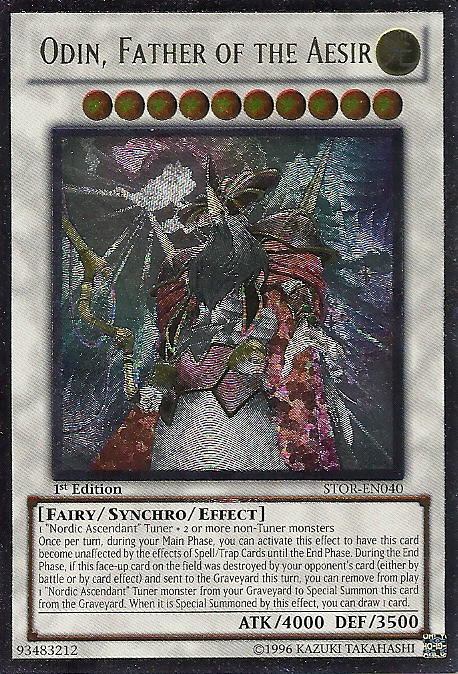 Odin, Father of the Aesir [STOR-EN040] Ultimate Rare Yu-Gi-Oh!