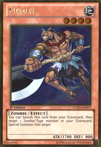 Mezuki [PGLD-EN073] Gold Rare Yu-Gi-Oh!
