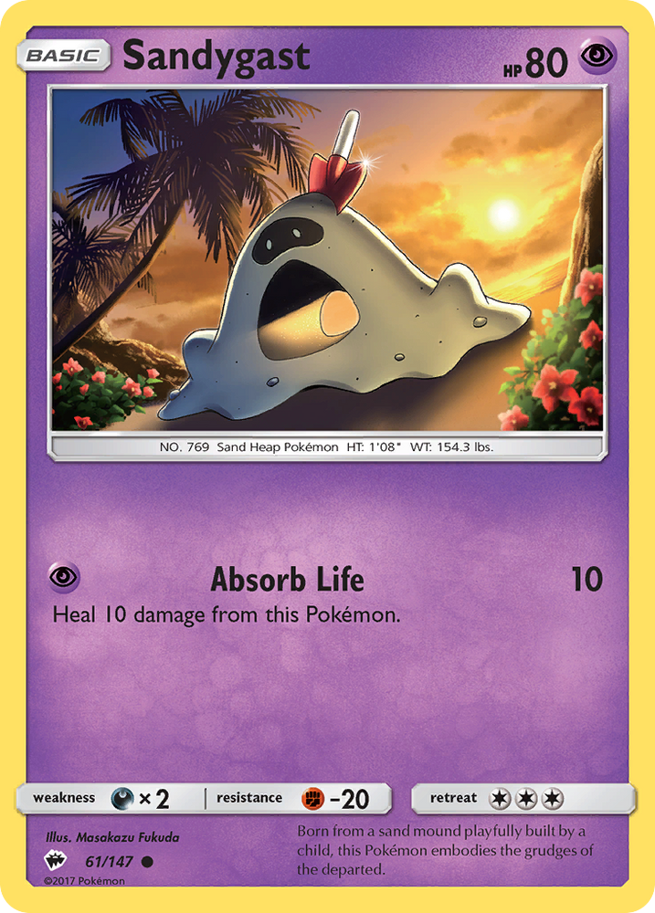 Sandygast (61/147) [Sun & Moon: Burning Shadows] Pokémon