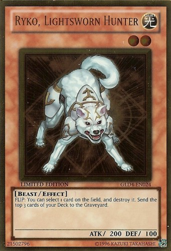 Ryko, Lightsworn Hunter [GLD4-EN024] Gold Rare Yu-Gi-Oh!