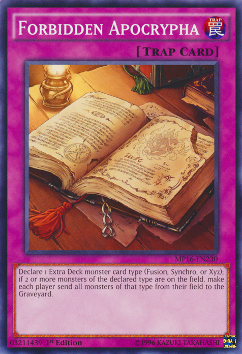 Forbidden Apocrypha [MP16-EN230] Common Yu-Gi-Oh!