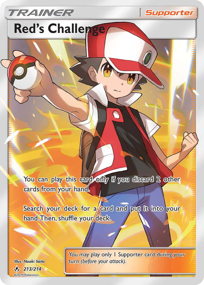 Red's Challenge (213/214) [Sun & Moon: Unbroken Bonds] Pokémon