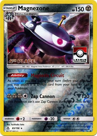 Magnezone (83/156) (League Promo 4th Place) [Sun & Moon: Ultra Prism] Pokémon