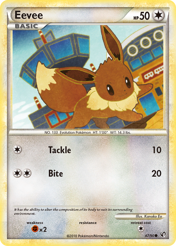 Eevee (47/90) [HeartGold & SoulSilver: Undaunted] Pokémon