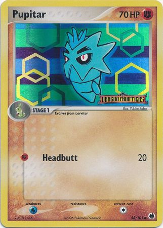 Pupitar (58/101) (Stamped) [EX: Dragon Frontiers] Pokémon