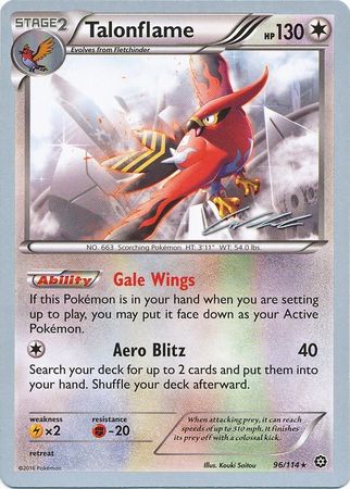 Talonflame (96/114) (Ninja Blitz - Cody Walinski) [World Championships 2016] Pokémon