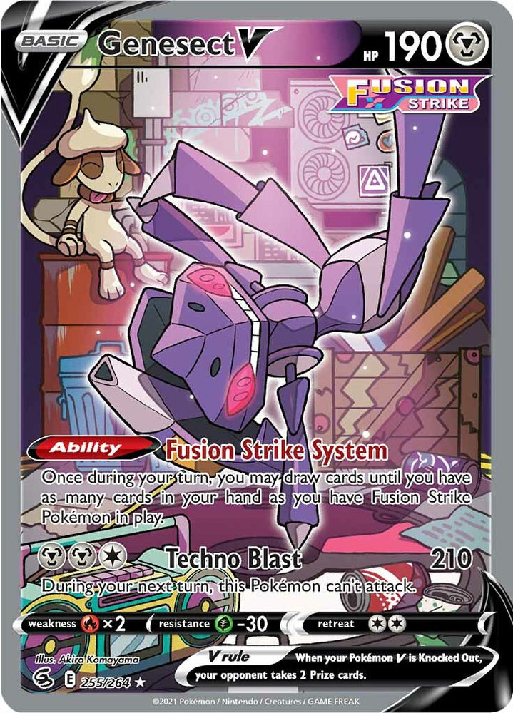 Genesect V (255/264) [Sword & Shield: Fusion Strike] Pokémon