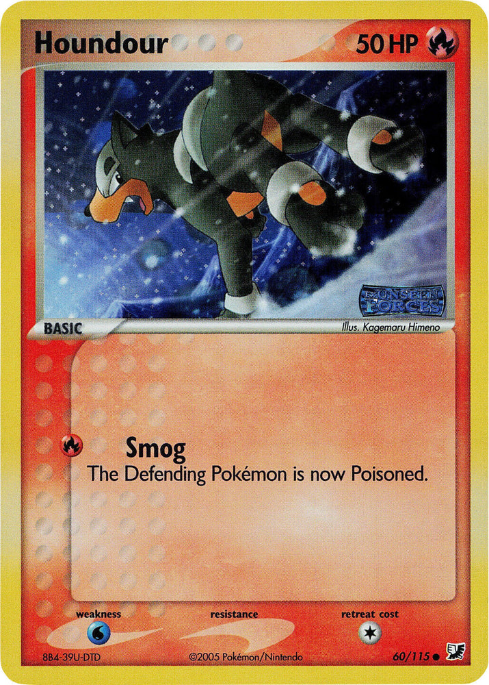 Houndour (60/115) (Stamped) [EX: Unseen Forces] Pokémon