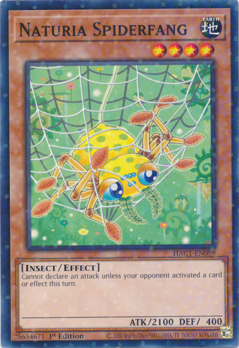Naturia Spiderfang (Duel Terminal) [HAC1-EN098] Common Yu-Gi-Oh!