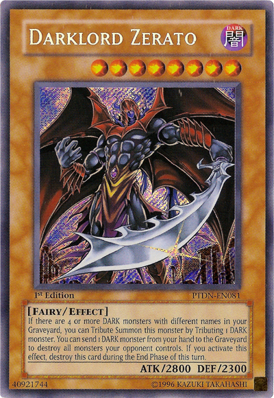 Darklord Zerato [PTDN-EN081] Secret Rare Yu-Gi-Oh!