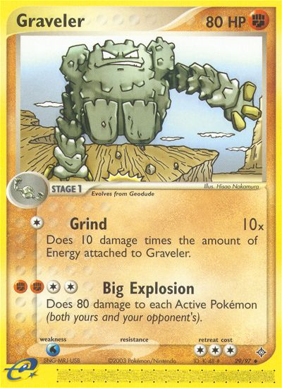 Graveler (29/97) [EX: Dragon] Pokémon