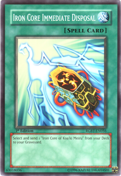 Iron Core Immediate Disposal [RGBT-EN056] Common Yu-Gi-Oh!