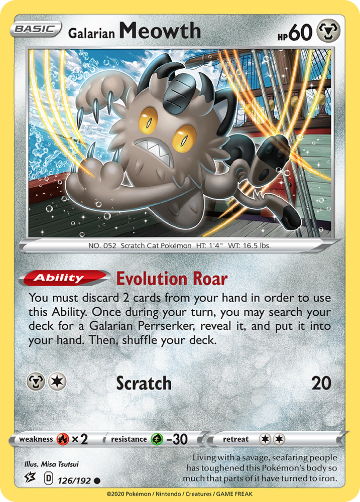 Galarian Meowth (126/192) [Sword & Shield: Rebel Clash] Pokémon