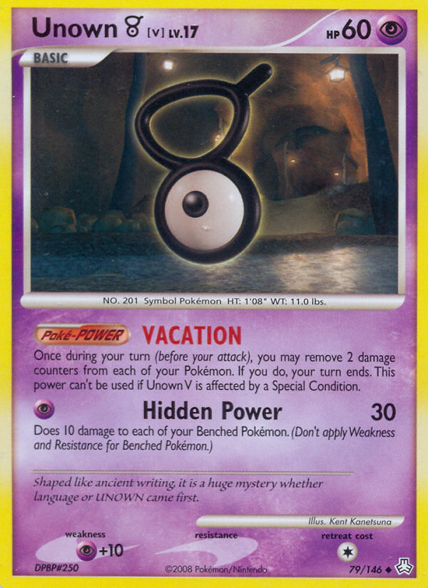 Unown V (79/146) [Diamond & Pearl: Legends Awakened] Pokémon