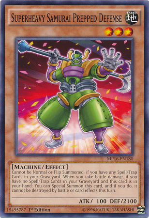 Superheavy Samurai Prepped Defense [MP16-EN180] Common Yu-Gi-Oh!