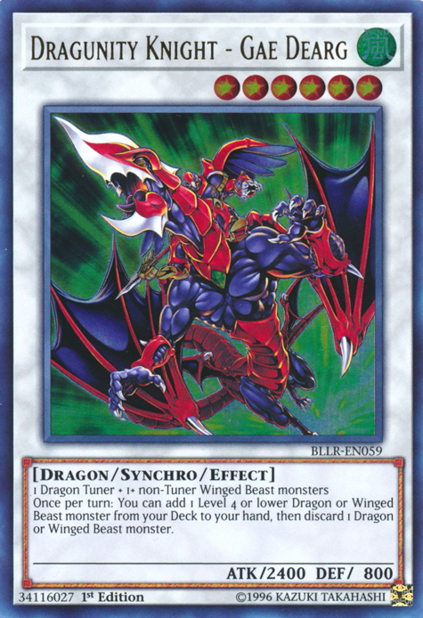Dragunity Knight - Gae Dearg [BLLR-EN059] Ultra Rare Yu-Gi-Oh!