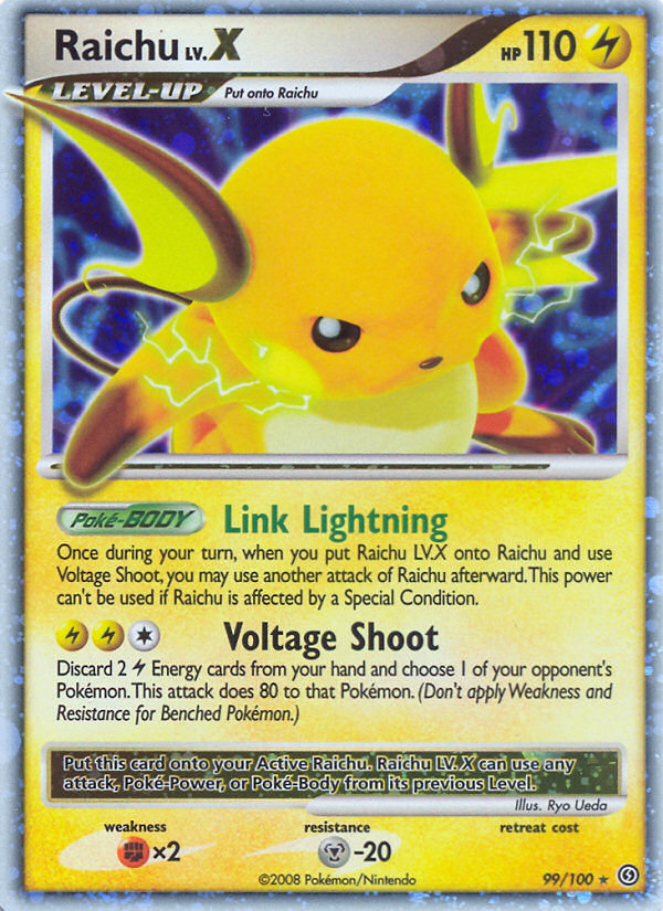 Raichu LV.X (99/100) [Diamond & Pearl: Stormfront] Pokémon