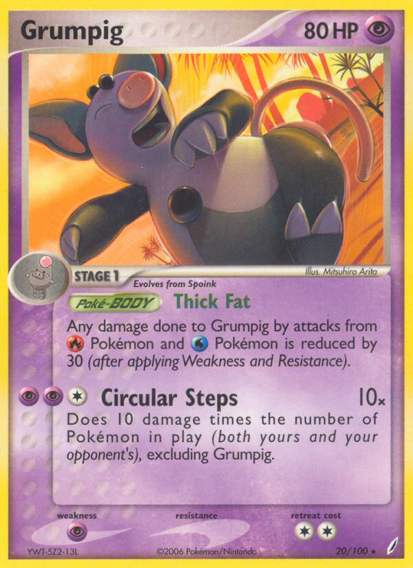 Grumpig (20/100) [EX: Crystal Guardians] Pokémon
