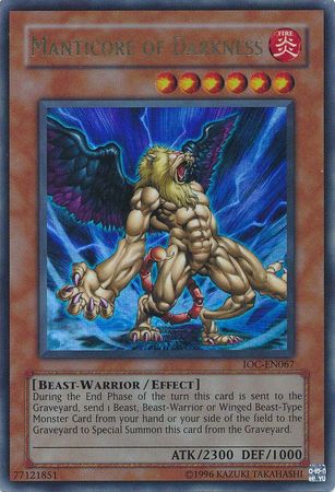 Manticore of Darkness [IOC-EN067] Ultra Rare Yu-Gi-Oh!